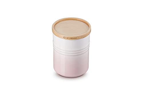 Le Creuset Steinzeug Mittelgroße Vorratsdose mit Holz-Deckel, Steinzeug, 540 ml, 10 cm, Shell Pink, 60825547770099 Le Creuset Steinzeug Mittelgroße Vorratsdose mit Holz-Deckel, Steinzeug, 540 ml, 10 cm, Shell Pink, 60825547770099 von LE CREUSET