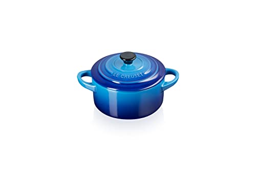 Le Creuset Mini-Cocotte aus Steinzeug, 200 ml, 10 x 5 cm, Azure, 71901102200100 von LE CREUSET