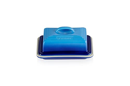 Le Creuset Butterdose aus Steinzeug, 900 g, 17 x 12.5 x 9 cm, Azure, 80837172200003 von LE CREUSET