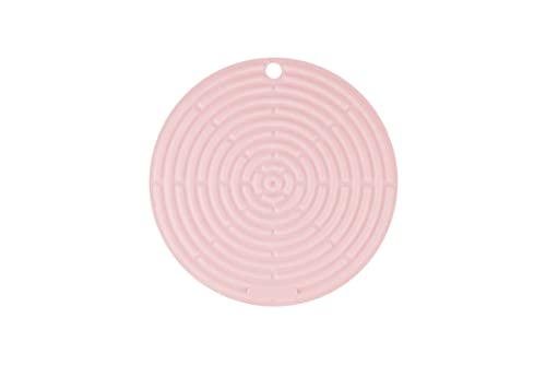 Le Creuset Runder Topflappen aus Silikon, ⌀ 20 cm, Pink, 93000230231200 von LE CREUSET