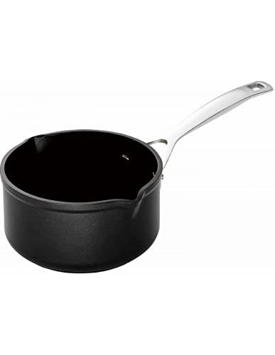 Le Creuset Aluminium-Antihaft Milchtopf, Ø 16 cm, Für alle Herdarten inkl. Induktion geeignet, Anthrazit/Silber, 51109160010002 von LE CREUSET