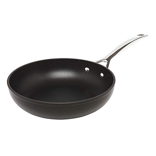 Le Creuset Aluminium-Antihaft hohe Pfanne, Ø 24 cm, Für alle Herdarten inkl. Induktion geeignet, Anthrazit/Silber, 51101240010002 von LE CREUSET