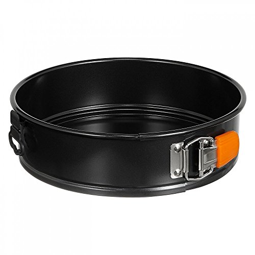 Le Creuset Antihaft Springform, Rund, Ø 24 cm, Sauerteigbeständig, Aus Karbonstahl gefertigt, Anthrazit/Orange, 94101125000000 von LE CREUSET