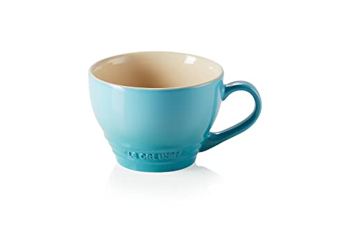 Le Creuset Große Cappuccino Tasse aus Steinzeug, 400 ml, Karibik, 70304401700002 von LE CREUSET