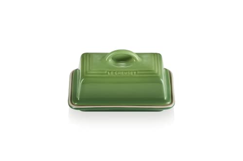 Le Creuset Butterdose aus Steinzeug, 900 g, 17 x 12.5 x 9 cm, Bamboo, 70837174080000 von LE CREUSET