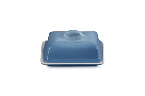 Le Creuset Butterdose aus Steinzeug, 900 g, 17 x 12.5 x 9 cm, Chambray, 70837174340000 von LE CREUSET