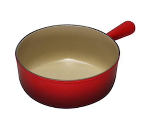 Le Creuset Caquelon aus Gusseisen, 22 cm, 2,6 Liter, Kirschrot, 20007220602460 von LE CREUSET