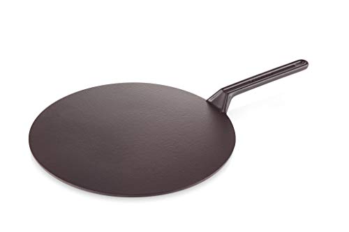 Le Creuset Gusseisen-Crêpespfanne, Inkl. Holzschieber, Ø 32 cm, Rund, Für alle Herdarten inkl. Induktion geeignet, Schwarz Matt, 20047320000460 von LE CREUSET