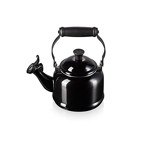 Le Creuset Demi Wasserkessel, Emaillierter Karbonstahl, 1.1 L, Schwarz glänzend, 92000900140000 von LE CREUSET