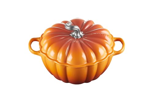 Le Creuset Emaillierte Kürbis-Kokotte, Gusseisen, 4 l, Persimmon von LE CREUSET