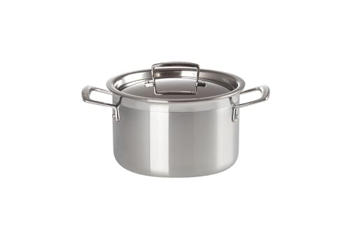 Le Creuset Fleischtopf aus 3-ply Edelstahl, Ø 20 cm, Für alle Herdarten inkl. Induktion geeignet, Silber, 96200620001000 Le Creuset Fleischtopf aus 3-ply Edelstahl, Ø 20 cm, Für alle Herdarten inkl. Induktion geeignet, Silber, 96200620001000 von LE CREUSET