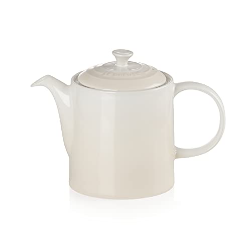 Le Creuset Hohe Kanne aus Steinzeug 1,3 Liter, Steinzeug, Meringue, 70703137160000 von LE CREUSET