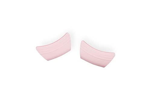 Le Creuset 2er-Set Griffschutz aus Silikon, Anpassungsfähig, Hitzebeständig bis 250°C, Pink, 42813002310000 von LE CREUSET