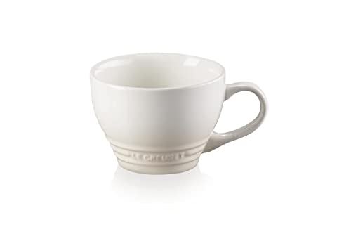 Le Creuset Große Cappuccino Tasse aus Steinzeug, 400 ml, Meringue, 70304407160002 von LE CREUSET