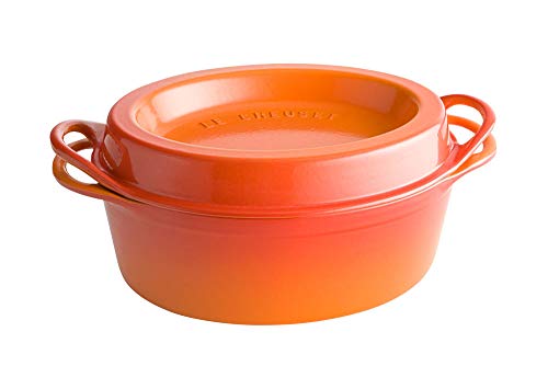 Le Creuset Gusseisen-Bräter Doufeu, Oval, Ø 32 cm, Für alle Herdarten und Induktion geeignet, Ofenrot, 25084320902460 Le Creuset Gusseisen-Bräter Doufeu, Oval, Ø 32 cm, Für alle Herdarten und Induktion geeignet, Ofenrot, 25084320902460 von LE CREUSET