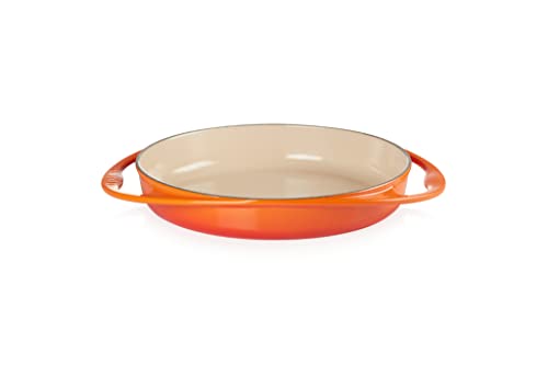 Le Creuset Gusseisen Tatin-Backform, Rund, Ø 28 cm, Für alle Herdarten inkl. Induktion geeignet, 2,6 Liter, Ofenrot, 20129280902460 von LE CREUSET