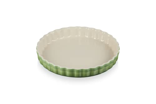 Le Creuset Tarteform aus Steinzeug, 28 cm, 2.1 Liter, Bamboo, 71120284080001 von LE CREUSET