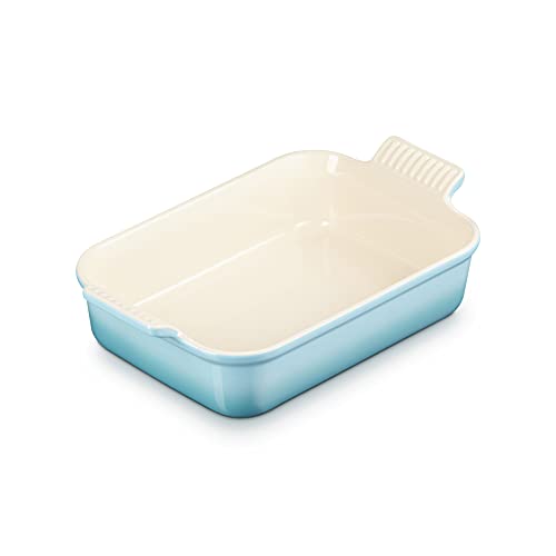 Le Creuset Rechteckige Auflaufform Tradition aus Steinzeug, 26 cm, 2.4 Liter, Karibik, 71102261700001 von LE CREUSET