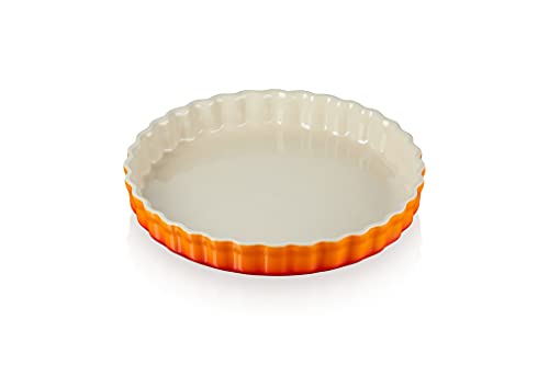 Le Creuset Tarteform aus Steinzeug, 28 cm, 2.1 Liter, Ofenrot, 71120280900001 von LE CREUSET