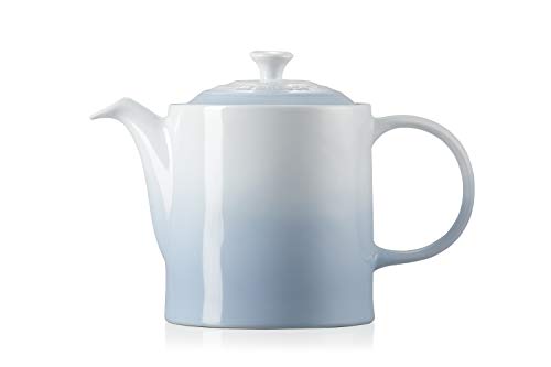 Le Creuset Hohe Kanne aus Steinzeug 1,3 Liter, Steinzeug, Coastal Blue, 70703134200000 von LE CREUSET