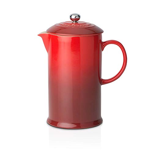 Le Creuset Kaffeebereiter aus Steinzeug, 1 L, Kirschrot, 91028200060000 von LE CREUSET