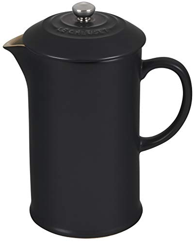 Le Creuset Kaffeebereiter aus Steinzeug, 1 L, Schwarz Matt, 91028200000000 von LE CREUSET