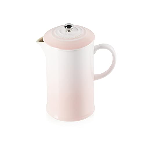 Le Creuset Kaffeebereiter aus Steinzeug, 1 L, Shell Pink, 60706087770003 von LE CREUSET