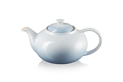 Le Creuset Klassische Teekanne aus Steinzeug, 1,3 Liter, für 3–4 Tassen, Coastal Blue, 80702134200003 von LE CREUSET