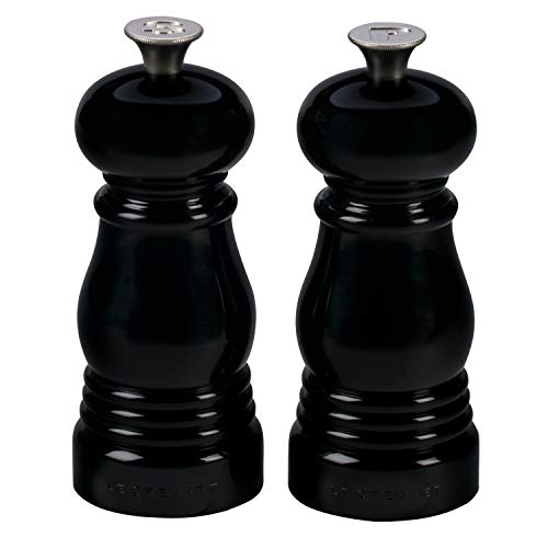 Le Creuset Kleines Mühlenset, Salz- und Pfeffermühle, ABS-Kunststoff, Je 5 x 5 x 12,1 cm, Keramik-Mahlwerk, Schwarz, 96002500140000 Le Creuset Kleines Mühlenset, Salz- und Pfeffermühle, ABS-Kunststoff, Je 5 x 5 x 12,1 cm, Keramik-Mahlwerk, Schwarz, 96002500140000 von LE CREUSET