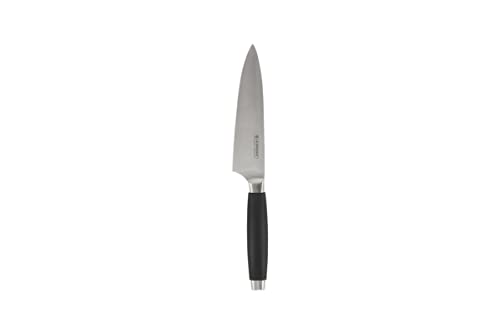 Le Creuset Kochmesser, 15 cm 18/8 Edelstahlklinge mit glattem Schliff, Kunststoffgriff, Rostfrei, Schwarz/Silber, 98000315000300 von LE CREUSET