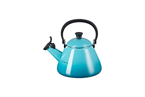 Le Creuset Kone Wasserkessel mit Pfeife, Emaillierter Stahl, 1,6 L, Karibik, 92000200490000 von LE CREUSET