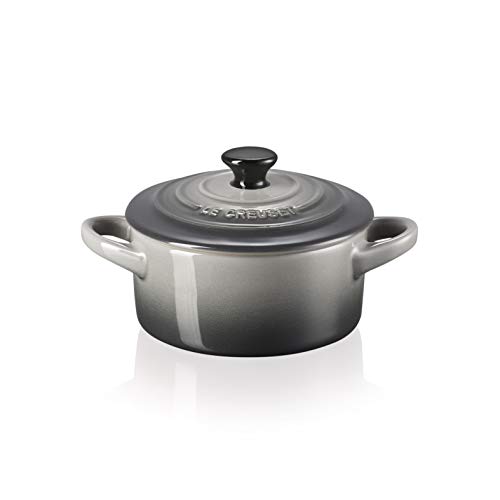 Le Creuset Mini-Cocotte aus Steinzeug, 200 ml, 10 x 5 cm, Flint, 71901104440100 von LE CREUSET