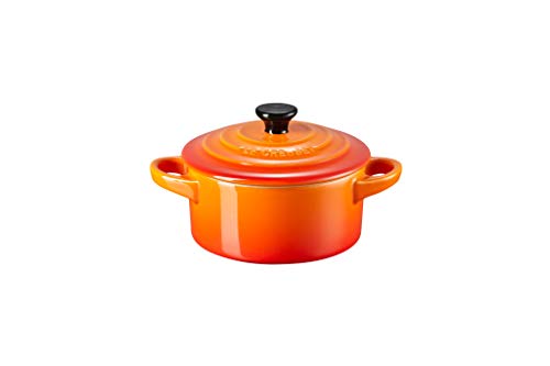 Le Creuset Mini-Cocotte aus Steinzeug, 200 ml, 10 x 5 cm, Ofenrot, 71901100900100 von LE CREUSET