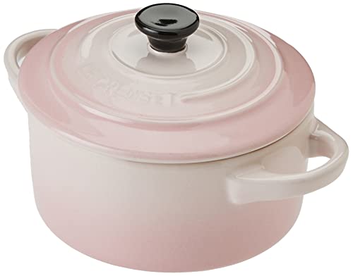 Le Creuset Mini-Cocotte aus Steinzeug, 200 ml, 10 x 5 cm, Shell Pink, 71901107770100 von LE CREUSET