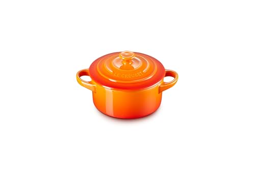 Le Creuset Mini-Kokotte, Steingut, rund, 237 ml, Flamme Le Creuset Mini-Kokotte, Steingut, rund, 237 ml, Flamme von LE CREUSET