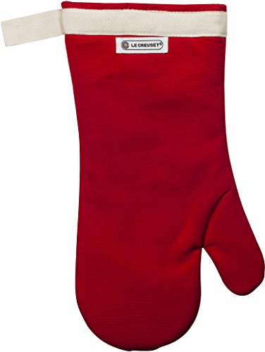 Le Creuset Ofenhandschuh mit extra langem Ärmel, Einheitsgröße, Kirschrot, Baumwoll-Canvas, 95002300060000, 14" x 7" von LE CREUSET