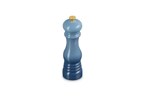 Le Creuset Pfeffermühle, ABS-Kunststoff, 6,2 x 6,2 x 20,8 cm, Keramik-Mahlwerk, Chambray, 44001214340100, Garnet von LE CREUSET