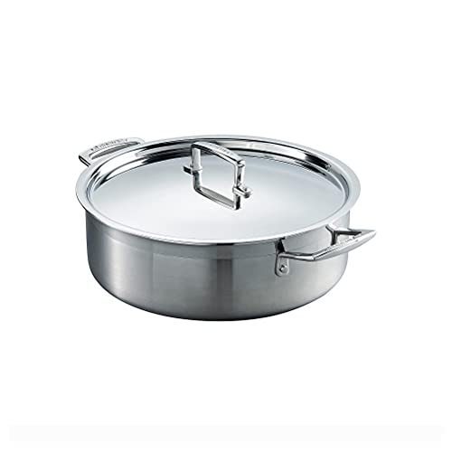 Le Creuset Sauteuse aus 3-ply Edelstahl, Ø 28 cm, 96100928000000 von LE CREUSET