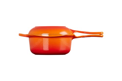 Le Creuset Signature 2-In-1 Marmitout, Gusseisen, Ø 22 cm, 2,3 L, Ofenrot, 25044220902460 von LE CREUSET