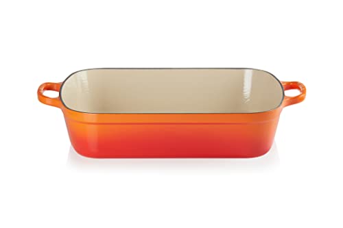 Le Creuset Signature Bratreine aus Gusseisen, für alle Herdarten und Backöfen, 37 cm, 6,6 Liter, Ofenrot, 20184370902422 von LE CREUSET