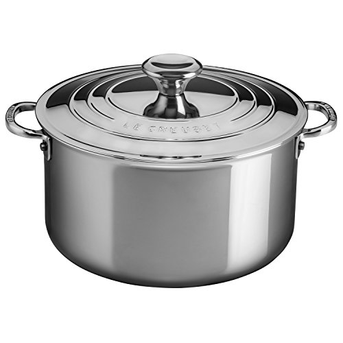 Le Creuset Signature Fleischtopf mit Deckel, Ø 24 cm, 3-ply PLUS Edelstahl von Le Creuset