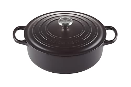 Le Creuset Signature Gourmet-Bräter aus Gusseisen, für alle Herdarten und Backöfen, 30 cm, 6,2 Liter, Schwarz matt, 21179300000430 Le Creuset Signature Gourmet-Bräter aus Gusseisen, für alle Herdarten und Backöfen, 30 cm, 6,2 Liter, Schwarz matt, 21179300000430 von LE CREUSET