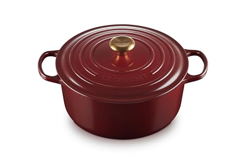 Le Creuset Signature Gusseisen-Bräter mit Deckel, Ø 28 cm, Rund, Für alle Herdarten und Induktion geeignet, Volumen: 6,7 l, 6,125 kg, Chambray, 21177284344441 Le Creuset Signature Gusseisen-Bräter mit Deckel, Ø 28 cm, Rund, Für alle Herdarten und Induktion geeignet, Volumen: 6,7 l, 6,125 kg, Chambray, 21177284344441 von LE CREUSET