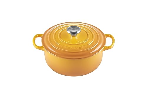 Le Creuset Signature Gusseisen-Bräter mit Deckel, Ø 20 cm, Rund, 2.4 l, 3.092 kg, Nectar, 21177206724430 von LE CREUSET