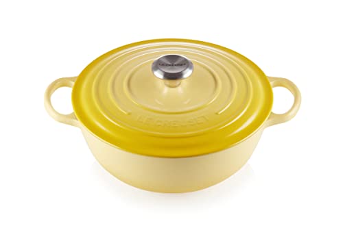 Le Creuset Signature La Marmite aus Gusseisen, Ø 26 cm, Für alle Herdarten und Induktion geeignet, Volumen: 4,1 l, 4,255 kg, Citrus, 21114264030430 von LE CREUSET