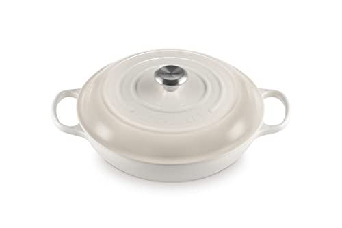 Le Creuset Signature Gusseisen Gourmet-Profitopf, Rund, Ø 30 cm, 3,5 l, Für alle Herdarten inkl. Induktion geeignet, 5,555 kg, Meringue, 21180307164430 Le Creuset Signature Gusseisen Gourmet-Profitopf, Rund, Ø 30 cm, 3,5 l, Für alle Herdarten inkl. Induktion geeignet, 5,555 kg, Meringue, 21180307164430 von LE CREUSET