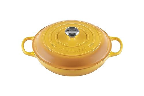 Le Creuset Signature Gusseisen Gourmet-Profitopf, Rund, Ø 30 cm, 3.5 l, 5.555 kg, Nectar, 21180306724430 von LE CREUSET