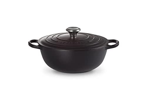 Le Creuset Signature La Marmite aus Gusseisen, Ø 26 cm, Für alle Herdarten und Induktion geeignet, Volumen: 4,1 l, 4,255 kg, Schwarz, 21114260000430 von LE CREUSET