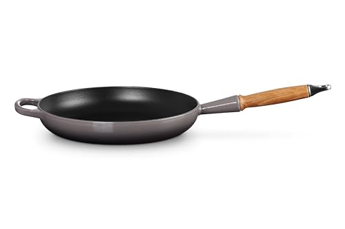 Le Creuset Signature gusseiserne Bratpfanne mit Holzgriff 28 cm Flint, 20258284440422 von LE CREUSET