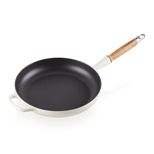 Le Creuset Signature gusseiserne Bratpfanne mit Holzgriff 28 cm Meringue, 20258287160422 von LE CREUSET